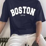 Man Cotton Blend Graphic Print Round Neck Half Sleeve Drop Shoulder Oversized T Shirt (Color Navy Blue)