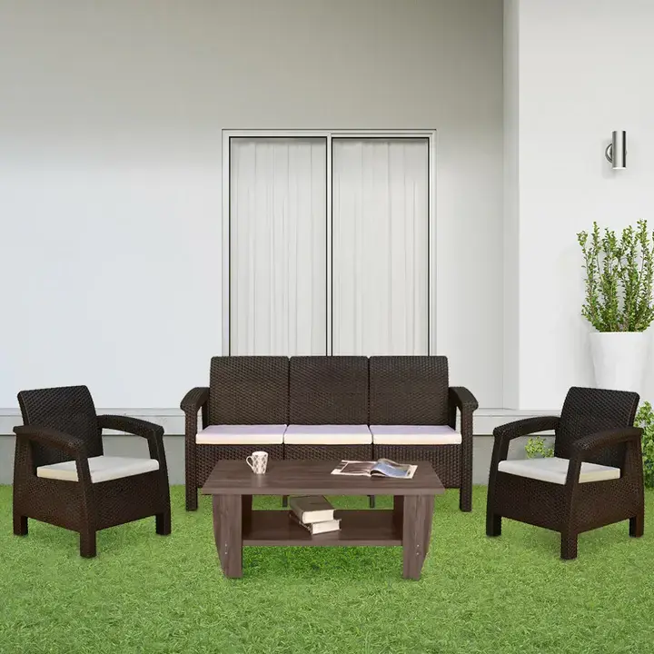 Nilkamal-Goa Sofa Set with Cushion (3+1+1 Seater)