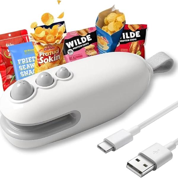 Mini Sealing Machine, Packet Sealer Machine, for Food, Snacks, Chips, Fresh Storage