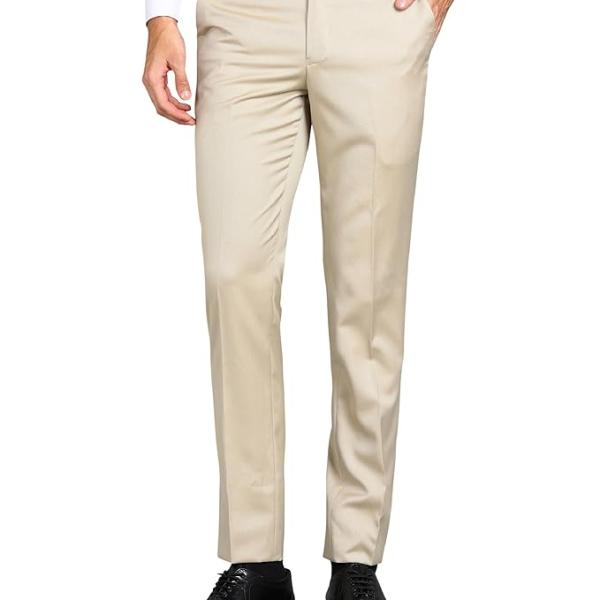 Stylish Slim Fit Polyester Formal Pant for Men | Mens Fashion Pin Checks Wear Dress Trousers