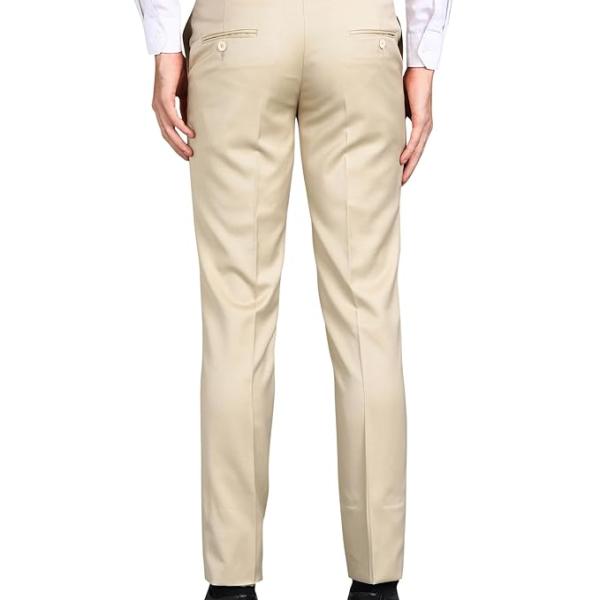 Stylish Slim Fit Polyester Formal Pant for Men | Mens Fashion Pin Checks Wear Dress Trousers