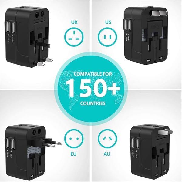 Universal Travel Adapter, International All in One Worldwide