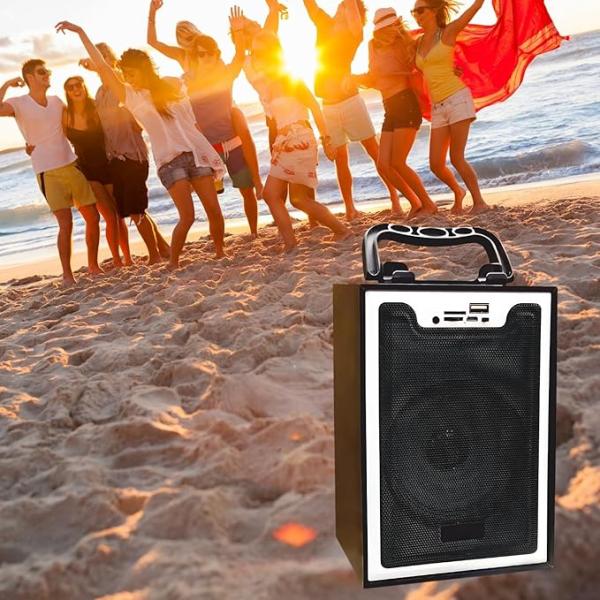 Portable Wooden Bluetooth Speaker 10W – Super Bass,