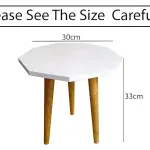 UHUD Crafts Beautiful Antique Wooden Fold-able Side Table