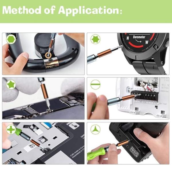 32 in 1 Interchangeble Multipurpose Mini Screwdriver Set Magnetic Slot Wrench Bits Repair Tools Kit