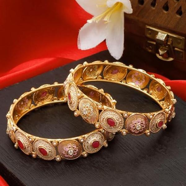 Jewellery for women Traditional Gold Plated Jewelry Bracelet Bangles for Women and Girls