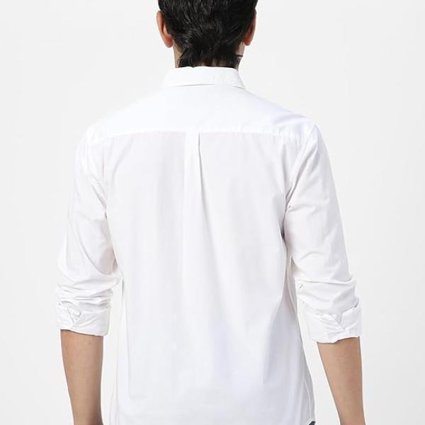 Men's Cotton Full Sleeve Regular Fit Casual Solid Shirt