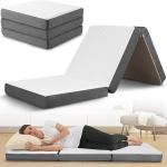 Premium Foldable Mattress for Floor Single Bed Sleeping, Travel Bed&Camping|3-Fold, Portable, Compact, Easy to Store (72 x 30 x 3),Black and White