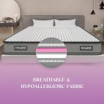 Orthopedic - Dual Foam 3 Layers Hypoallergenic & Breathable Fabric | Tape Edge 4 inch Double High Resilience (HR) Foam Mattress (72X48X04 Inches) | Grey & White