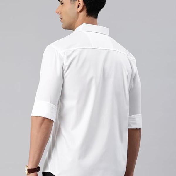 Men's Cotton Slim Fit Solid Casual Shirt