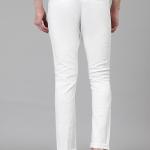 Men's Solid Linen White Trousers | Outdoor Casual Daily Trouser