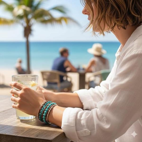 Glass/Wood Multicolor Women Bangle/Bracelet