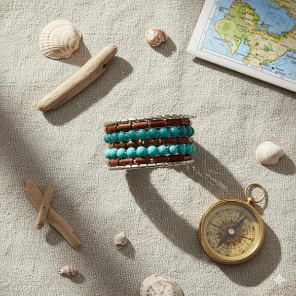 Glass/Wood Multicolor Women Bangle/Bracelet