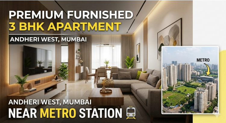 Spacious 3 BHK Apartment in Andheri West